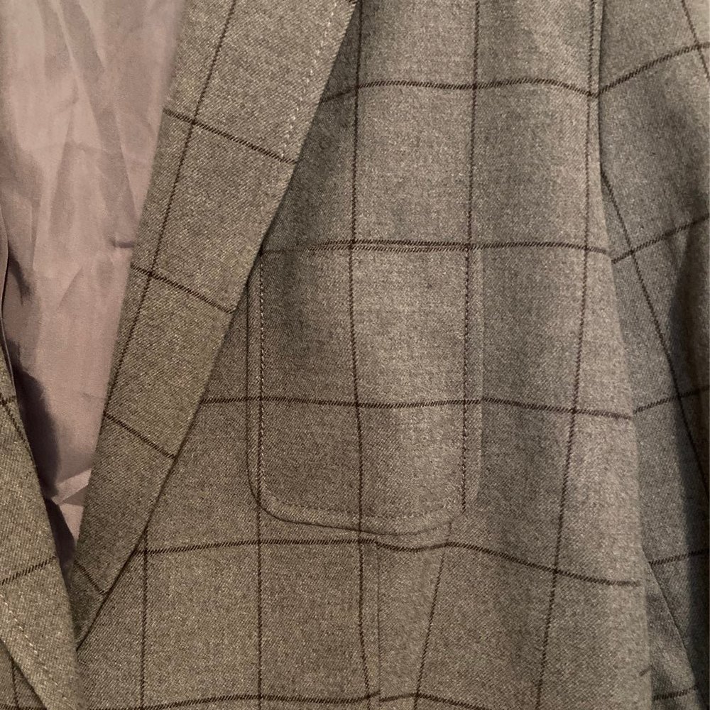 Grey Check Blazer - Picture 2 of 8